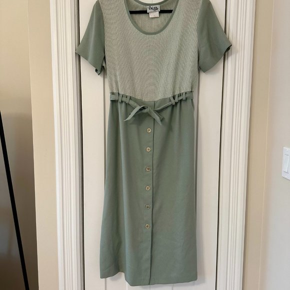 VINTAGE 90's Midi Dress with Buttons - Picture 2 of 6